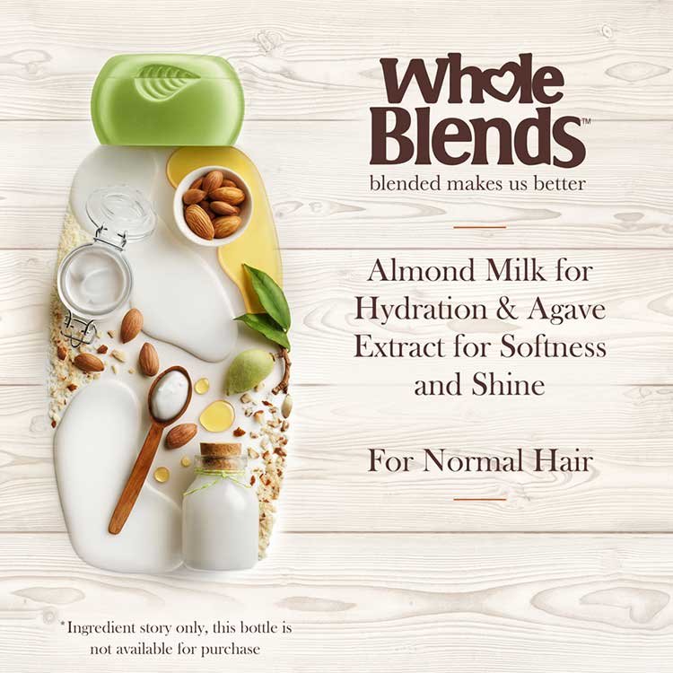 Almond Milk for Hydration & Agave Extract for Softness and Shine