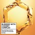 Garnier 3 Honey Complex graphic for Whole Blends Honey Treasures: highlighting nourishing acacia, manuka, and lavender honey ingredients for intensive hair repair.