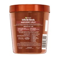 A back visual of the Garnier Whole Blends Honey Treasures Hair Honey Jelly container.
