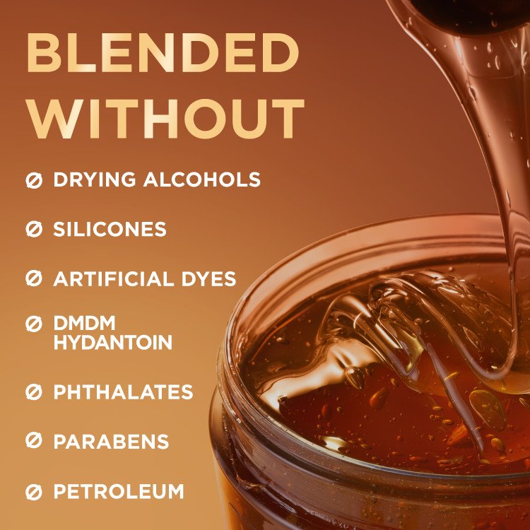 Blended without Drying Alcohols, Silicones, Artificial Dyes, DMDM Hydantoin, Phthalates, Parabens, and Petroleum