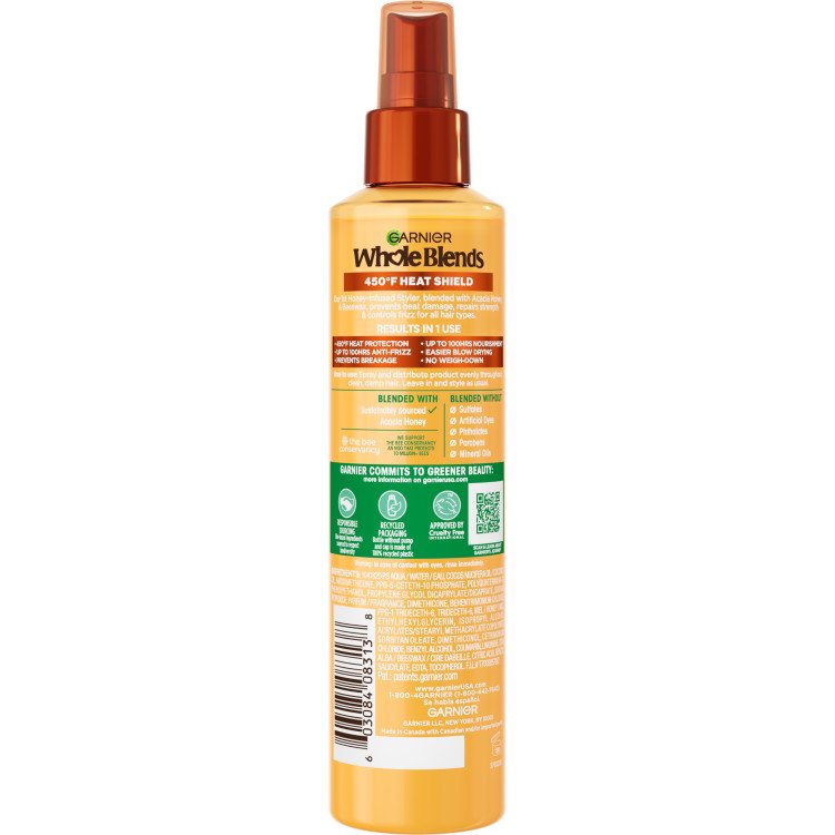 Back Pack of Hair Honey Milk 450F Heat Shield Spray, Anti-Frizz