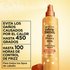 The Garnier Whole Blends Honey Treasures Repairing Milk Honey Spray prevents heat damage up to 450 degrees and is suitable for all hair types.