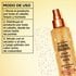 The Garnier Whole Blends Honey Treasures Repairing Milk Honey Spray can be used on clean, damp hair through the lengths and ends.