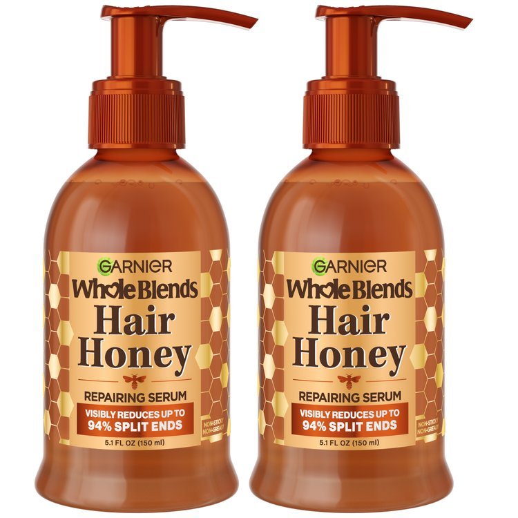 Garnier Whole Blends Hair Honey Repairing Serum 2 Pack Front
