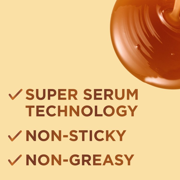 Super serum technology, non-sticky, non-greasy