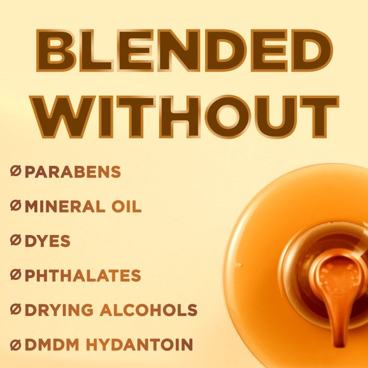 Blended without parabens, mineral oil, dyes, phthalates, drying alcohols, DMDM hydantoin