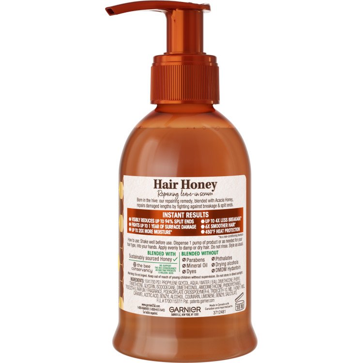 Whole Blends Hair Honey Repairing Serum Back Pack Shot