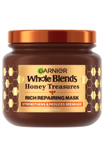Garnier Whole Blends Honey Treasures Rich Repairing Mask jar pack shot.