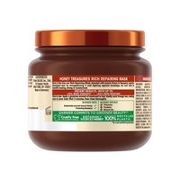 Garnier Whole Blends Honey Treasures Rich Repairing Mask jar back pack shot.