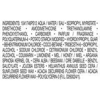 Full ingredients list for Garnier Whole Blends Miracle Nectar 10-in-1 Repairing Leave-In Treatment featuring aqua, dimethicone, honey, argan oil, and acacia honey.