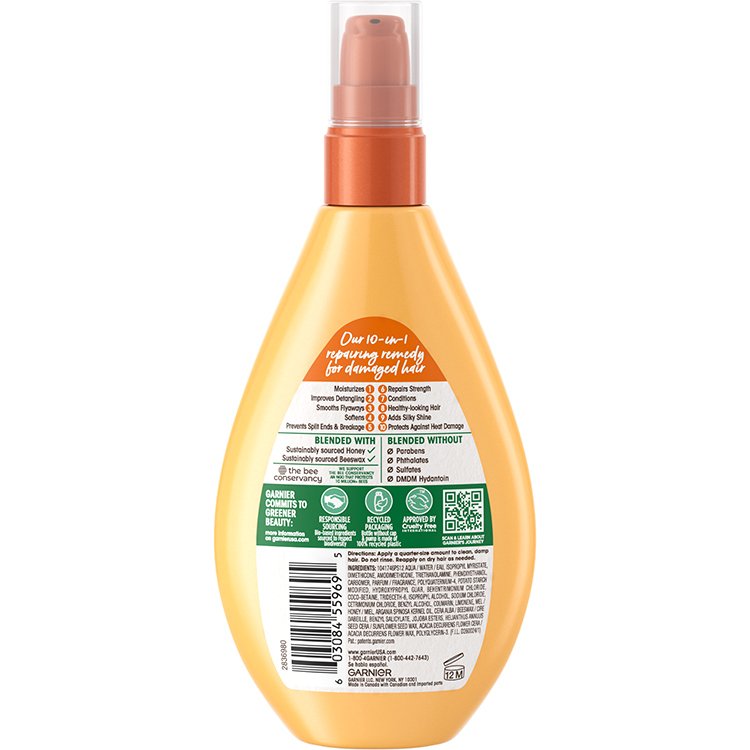 Garnier Whole Blends - Sulfate Free Miracle 10 in1 Honey back