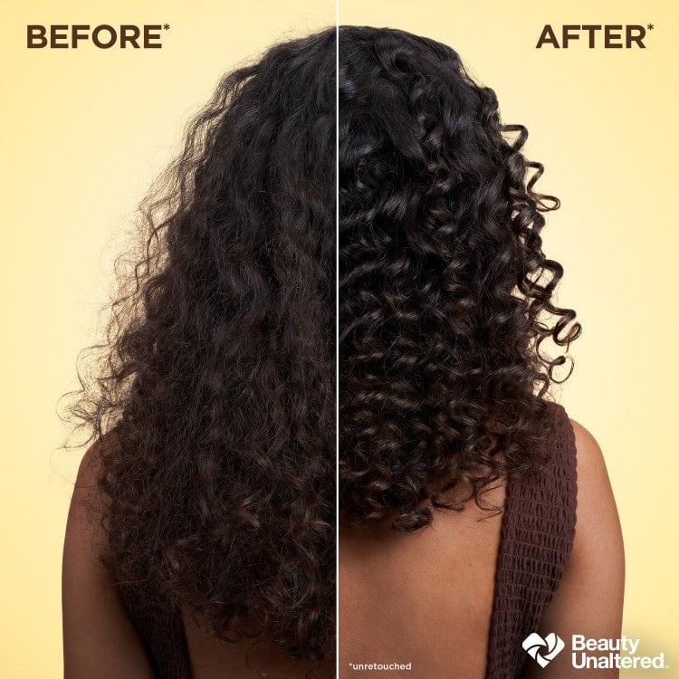 Before & After Using Whole Blends Honey Water Leave-In Cream