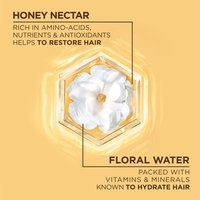 Ingredient visual highlighting honey nectar and floral water