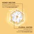 Ingredient visual highlighting honey nectar and floral water