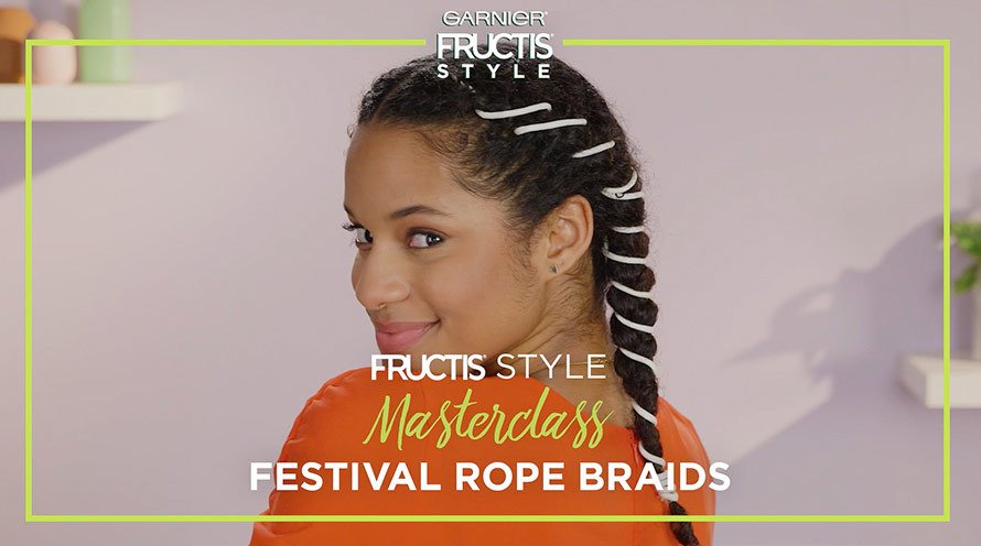 Festival Rope Braids Hairstyle Hair Tutorial Tips Garnier