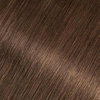 Swatch of hair dyed with Olia 6.0 - Light Brown.