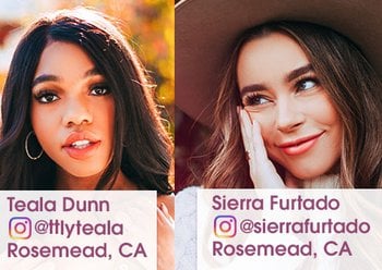 Teala Dunn and Sierra Furlado at Garnier Event