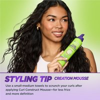 Styling tip for curls with Garnier Fructis Creation Mousse.