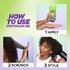 Steps to use Garnier Fructis Curl Scrunch Controlling Gel: apply, scrunch, style.