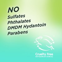 No sulfates, no phthalates, no DMDM hydantoin, no parabens