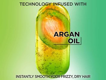 Technology infused with argan oil to instantly smooth your frizzy, dry hair
