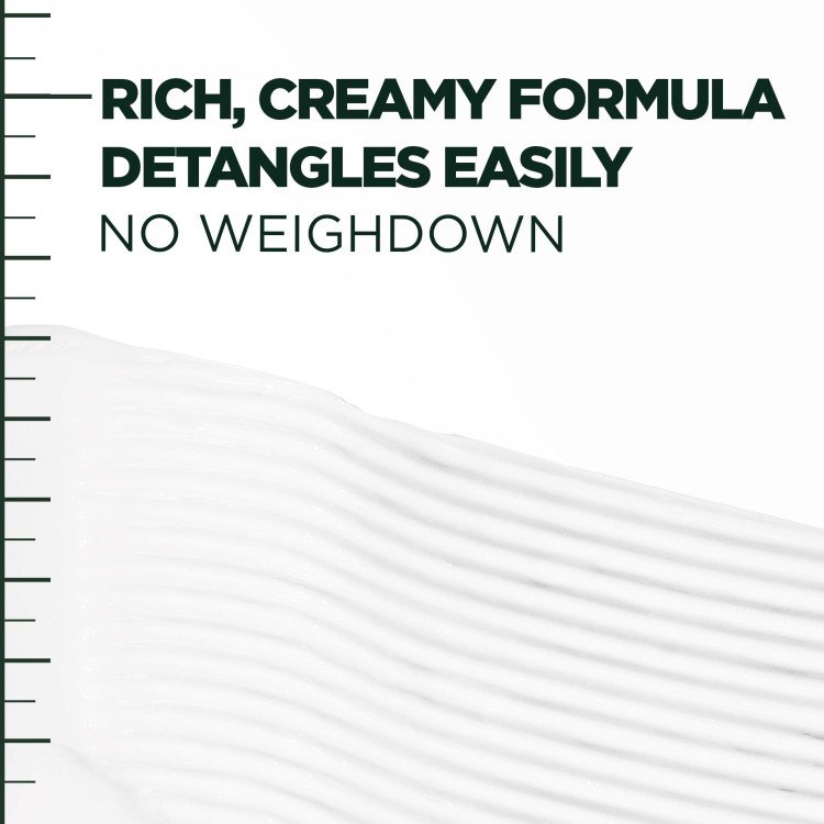 Rich, creamy formula detangles easily with no weighdown