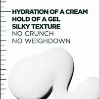 Hydration of a cream, hold of a gel, silky texture with no crunch or weighdown
