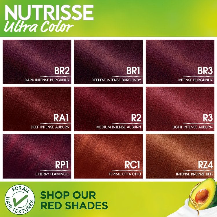 Explore Nutrisse Ultra Color red shades