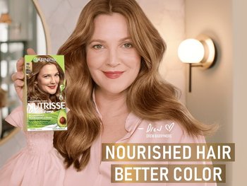 Drew Barrymore uses Nutrisse Ultra Crème Shade 70 for nourished hair and better color.