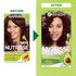 Soft Mahogany Dark Brown Before And After Truffle Dark Brown And Nutrisse Ultra Creme Dark Brown Improved Richer Color - Garnier
