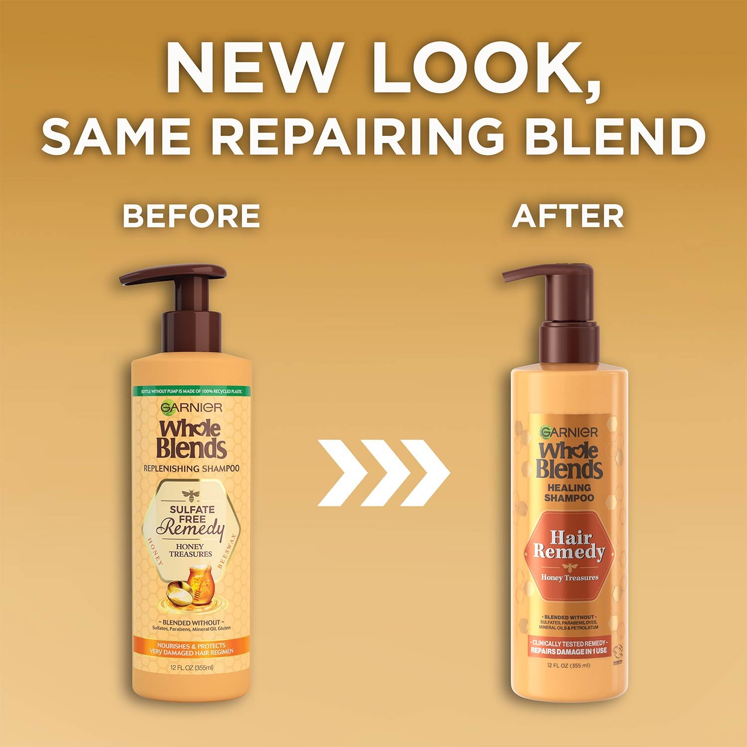 Whole Blends Honey Treasures shampoo new look, same blend